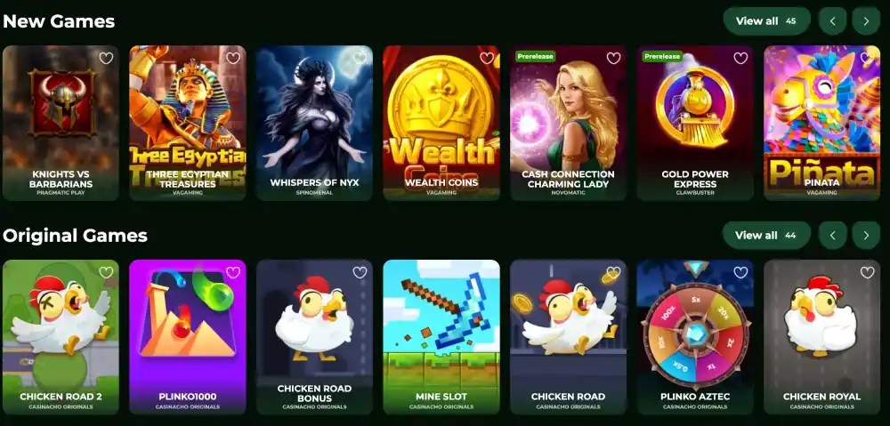 Casinacho casino review section 2